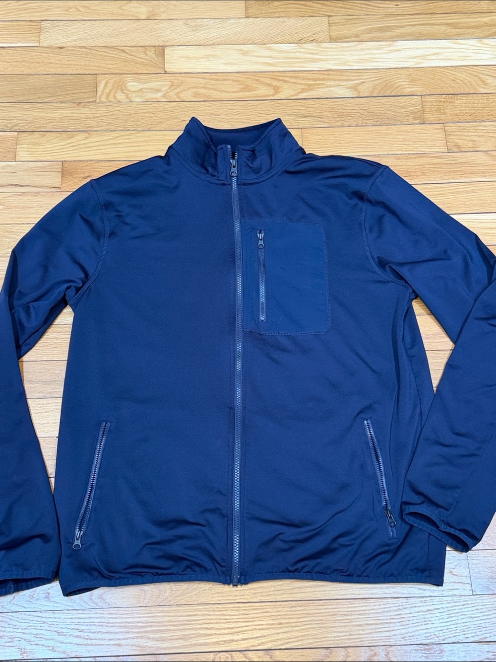 J. Crew Men's Navy Lightweight Zip-Front Jacket